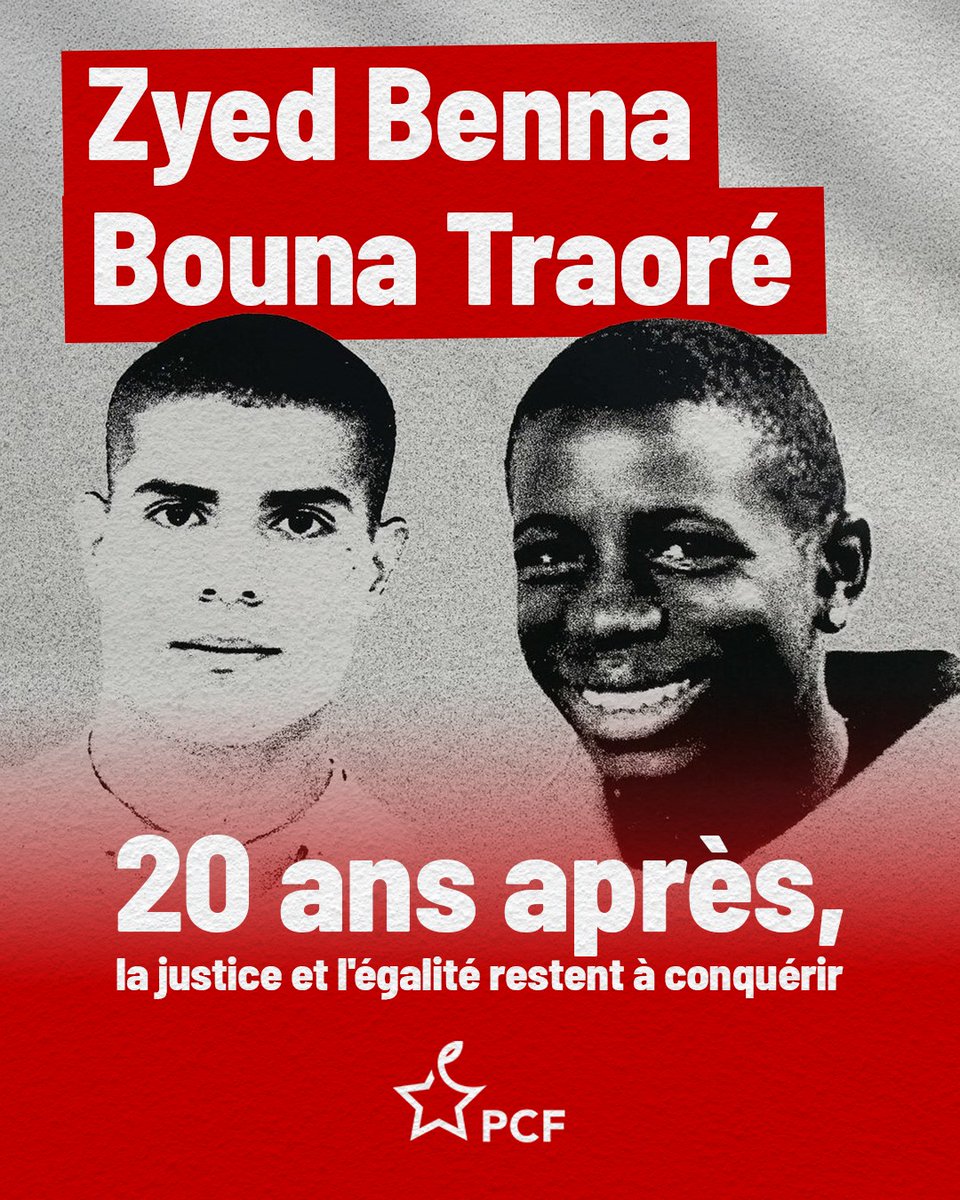Zyed et Bouna : 20 ans après, la justice et l’égalité restent à conquérir.

Il y a 20 ans, Zyed Benna et Bouna Traoré perdaient la vie à Clichy-sous-Bois, poursuivis par la police.

Leur mort a révélé le désarroi d’une jeunesse confrontée à l’injustice, aux discriminations et au