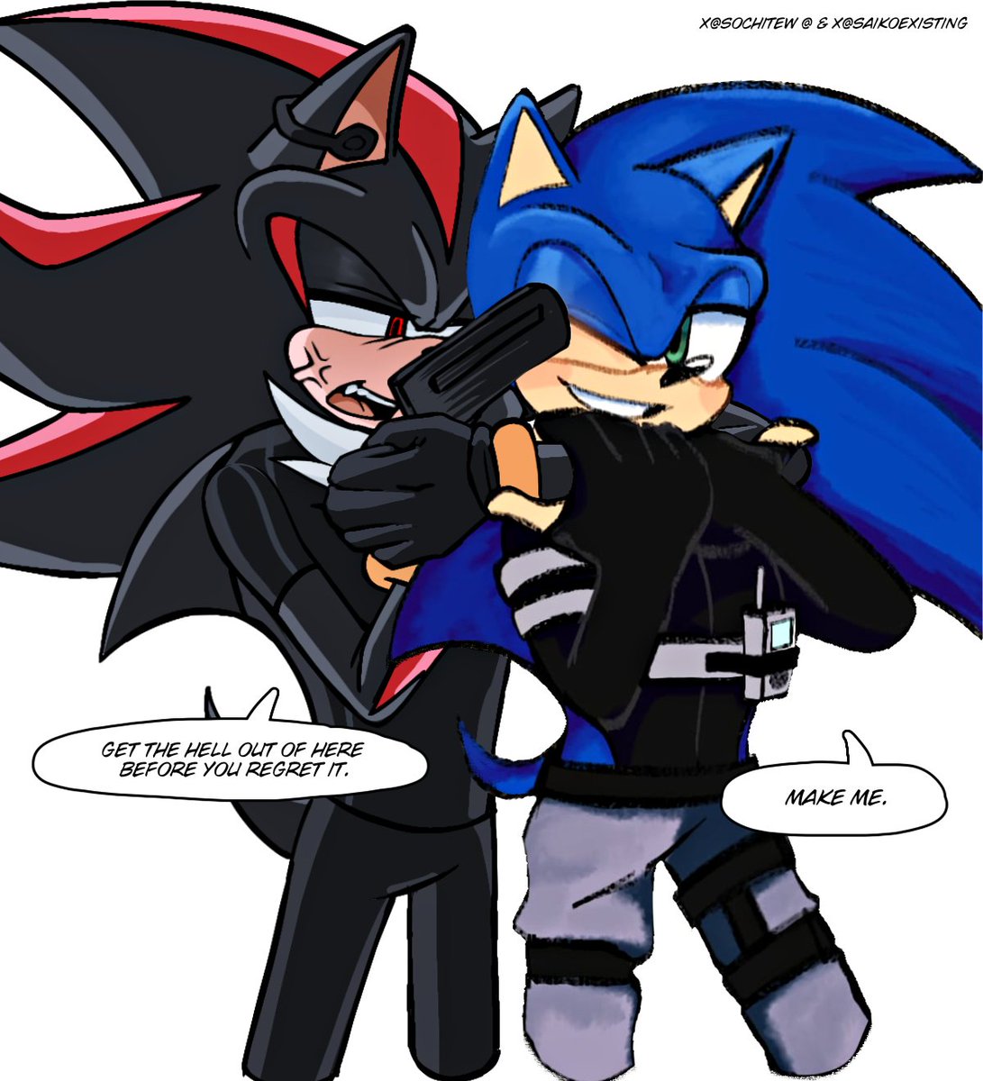 sochitew's tweet image. Did you really think I couldn't see you?
(#shadonic spy au)
↓ COLLAB WITH @SaiKoExisting ↓