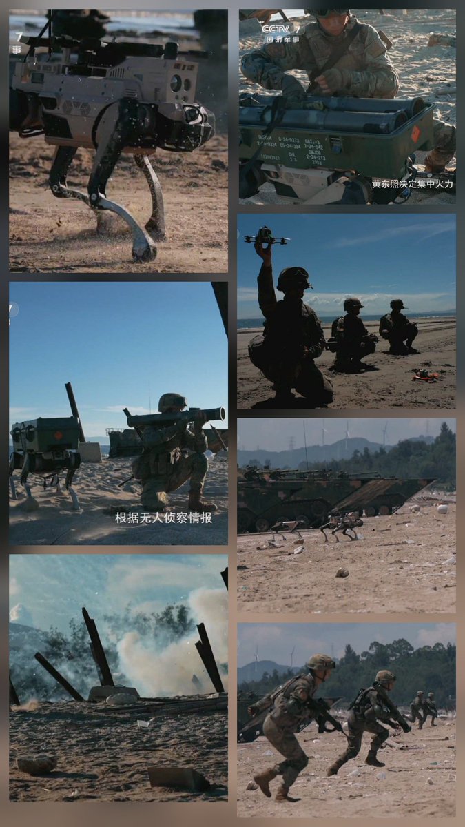 🇨🇳 چینی فوج (PLA) کی انفنٹری کی مشق – روبوٹک مدد کے ساتھ آبی حملہ 🚤🤖

📸 تازہ تربیتی مناظر:
• ایک روبوٹک "جنگی کتا" 🐕‍🦺 یونٹ کی قیادت کرتا ہے، جاسوسی اور مدد کے لیے۔
• FPV ڈرون ٹیمیں 🚁 فضاء سے حملہ آور دستوں کی پیش قدمی کو محفوظ بناتی ہیں۔
• ایک کواڈ کاپٹر ریلی ڈرون 📡 زمینی