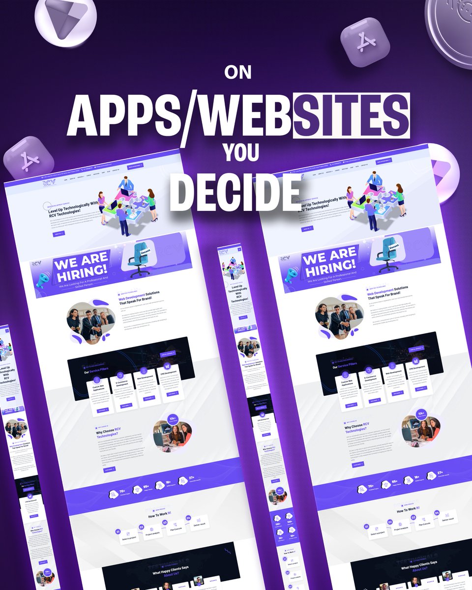 rcvtechno's tweet image. 𝐒𝐨𝐜𝐢𝐚𝐥 𝐦𝐞𝐝𝐢𝐚 VS 𝐰𝐞𝐛𝐬𝐢𝐭𝐞 𝐚𝐧𝐝 𝐚𝐩𝐩? 
Build your foundation: 𝐰𝐰𝐰.𝐫𝐜𝐯𝐭𝐞𝐜𝐡𝐧𝐨𝐥𝐨𝐠𝐢𝐞𝐬.𝐜𝐨𝐦 

#RCVTechnologies #WebDevelopment #AppDevelopment #DigitalTransformation #BrandBuilding #TechInnovation #BusinessGrowth #WebsiteDesign #ScalableSolutions