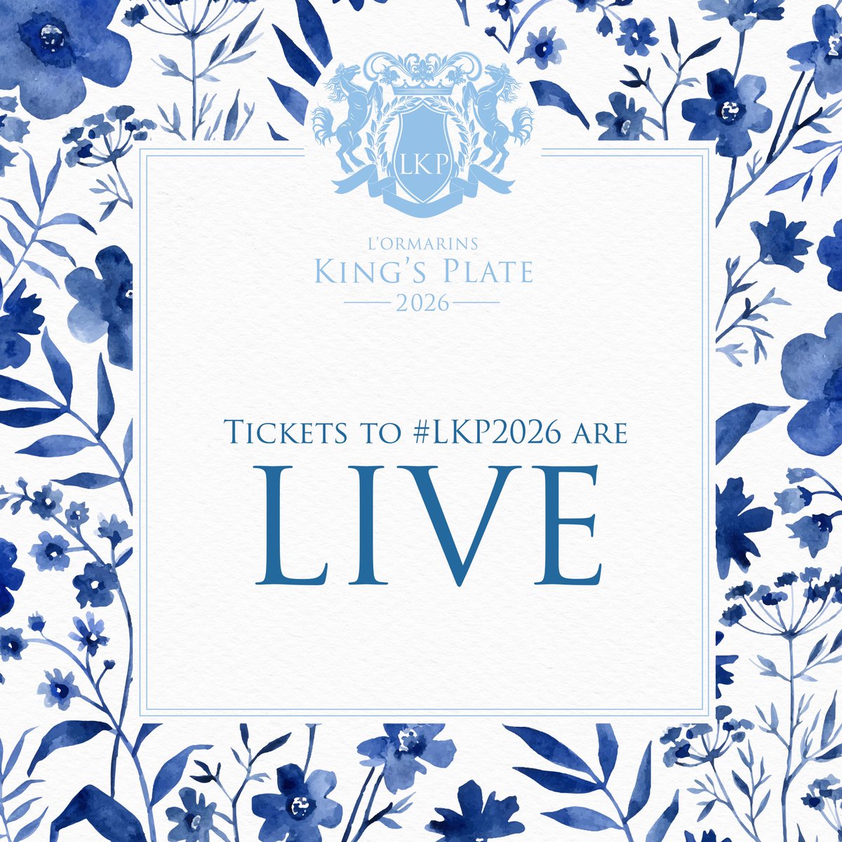 TICKETS ARE LIVE!

Hollywoodbets Kenilworth Racecourse will be hosting the esteemed L'Ormarins King's Plate event on Saturday, 10th of January 2026 🏇🥂

Tickets can be purchased through Computicket: computicket.com/event/lormarin…

#LKP2026 #LKP #LOrmarins  #165LKP #jointhepassion