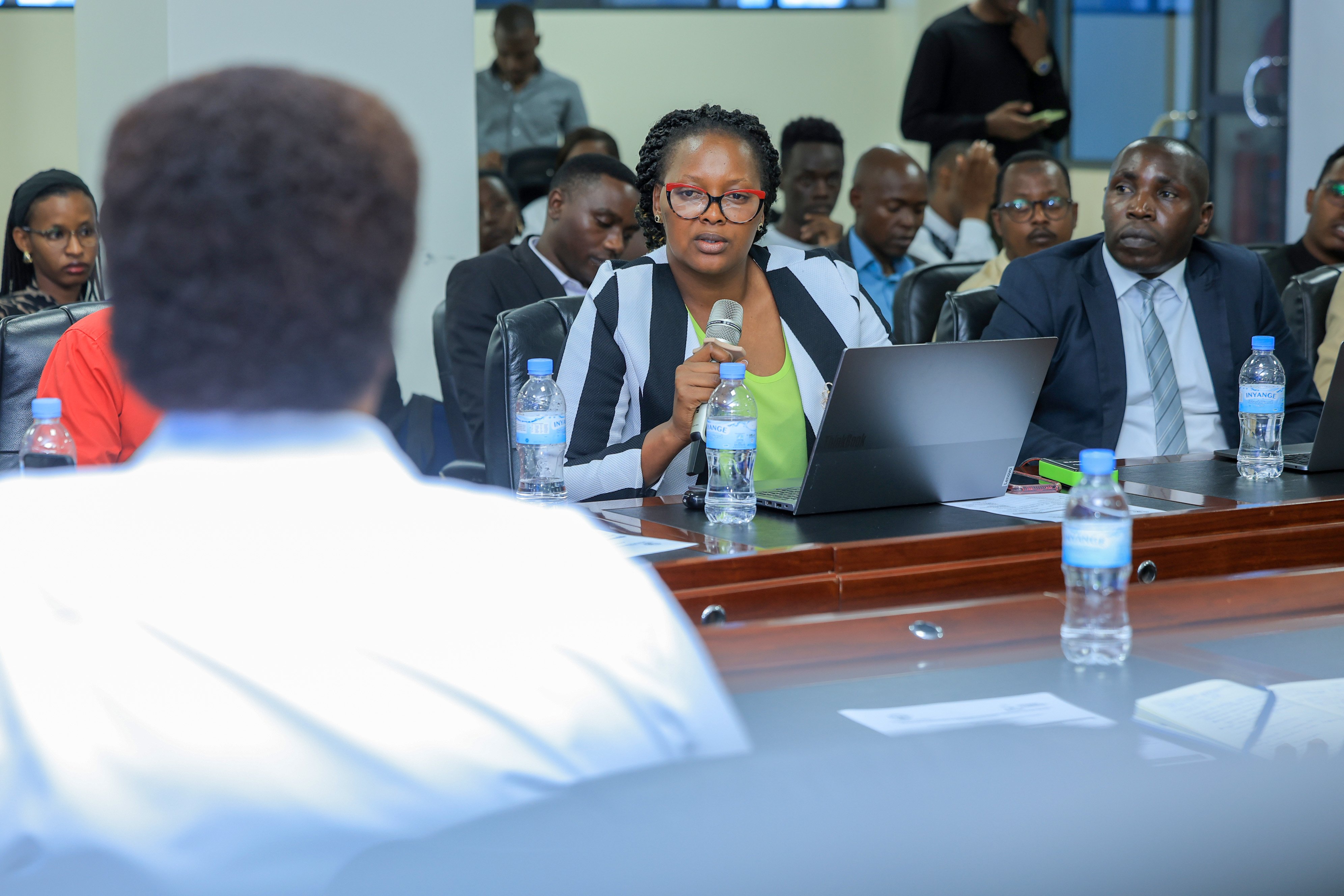 Participants exploring Rwanda's audio-visual heritage during the celebration