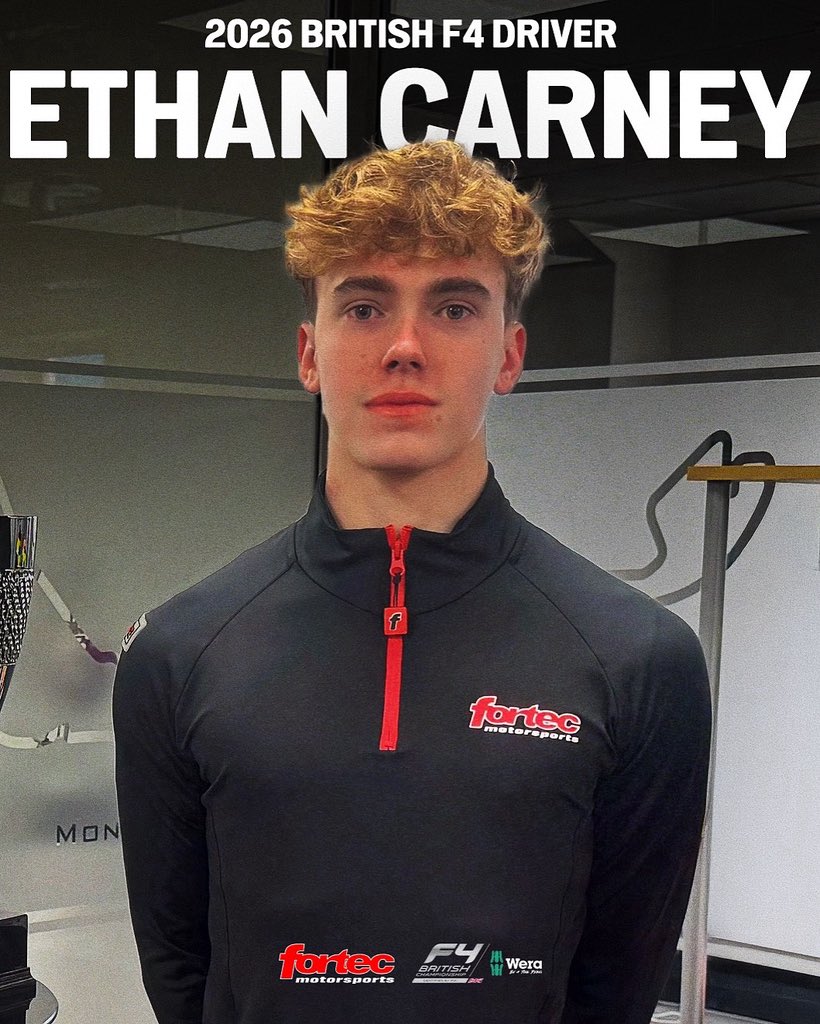 We’re excited to announce that Ethan Carnet will join us for the 2026 <a href="/BritishF4/">Wera Tools British F4</a> Championship! 🔥

After two strong seasons in Ginetta Juniors, with podiums, fastest laps &amp; front row starts, Ethan takes the next step in his career with us 📈

Full story 👉 fortecmotorsport.com