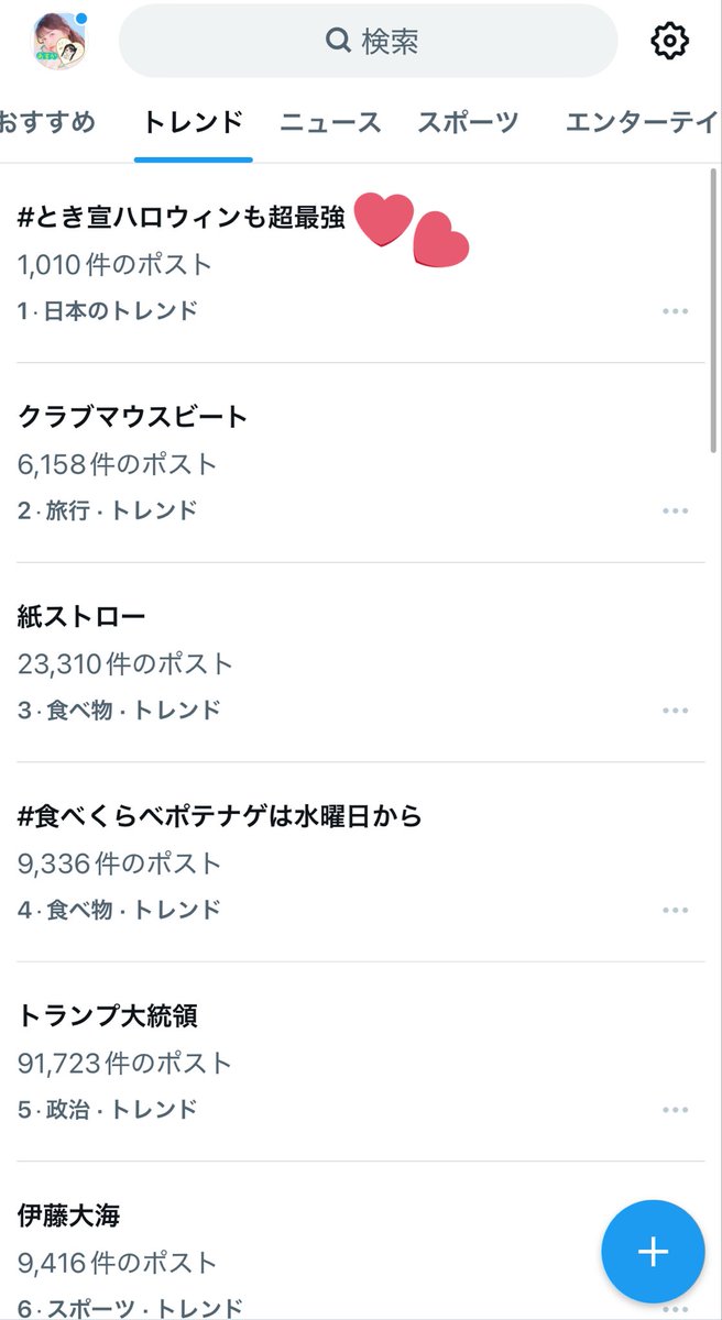 すごい！！1位だよ〜！✨✨✨
 #とき宣ハロウィンも超最強