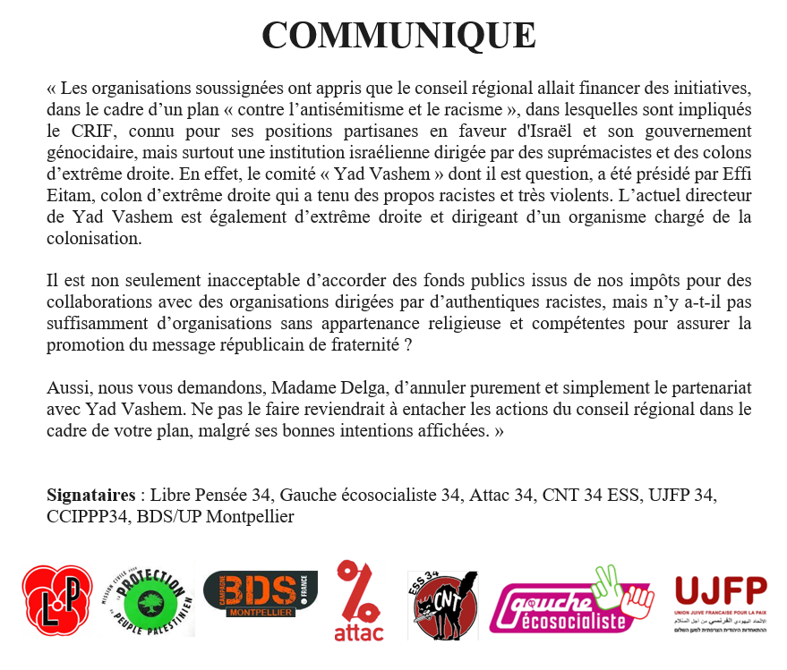 LibreGroupe's tweet image. 🔴Communiqué Unitaire contre les partenariats avec des institutions dirigées par l&apos;extrême droite israélienne
A faire connaitre largement
