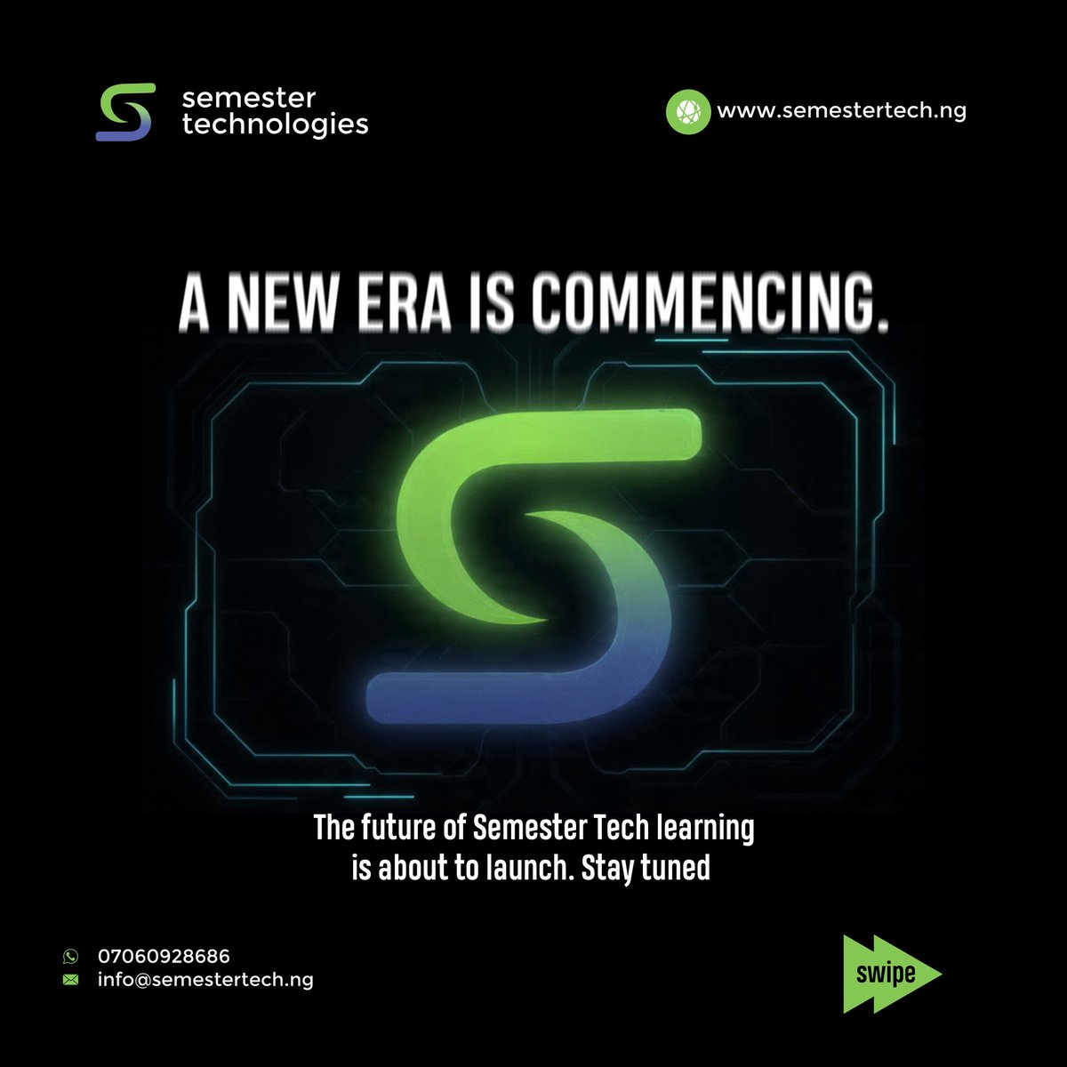 semestertech's tweet image. This environment is custom-built to help you gain practical experience and master your courses

Swipe to see the vision. DM us now to ensure you get early access 
and stay tuned The New Era begins soon! 

#SemesterTech #DedicatedLearning #StudentSuccess #NewEra #TechEducation
