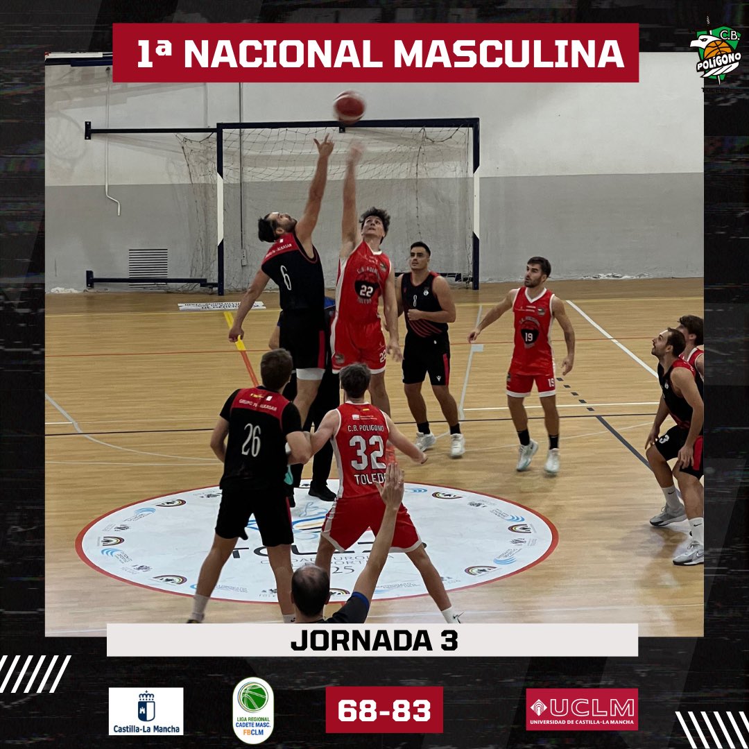 🏀 RESULTADOS DEL FIN DE SEMANA 🏀

➡️ 1ª Nacional Masculina

🔸 Jornada 3

Derrota ante <a href="/G76AlKasar/">CD Grupo 76-AlKasar</a> en casa. A pesar de realizar un buen encuentro, un mal segundo cuarto sirvió a los alcarreños para ir al descanso con una renta que supieron controlar en la segunda parte.