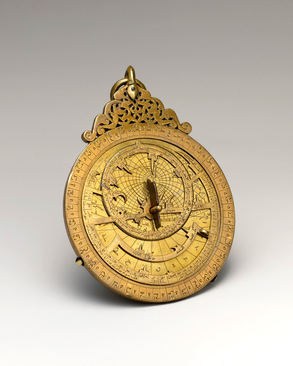 astrolabe... the ancestor of the modern compass, clock, and celestial map. 
yemen, 13th century.