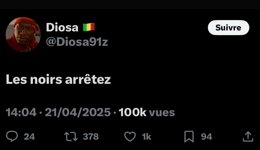 Comme si les ne blancs disent pas que les noirs sentent TOUT LES JOURS