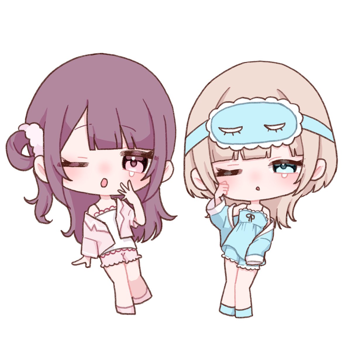 ka4_ir's tweet image. デフォルメたくさん描いたんだ〜〜🎶