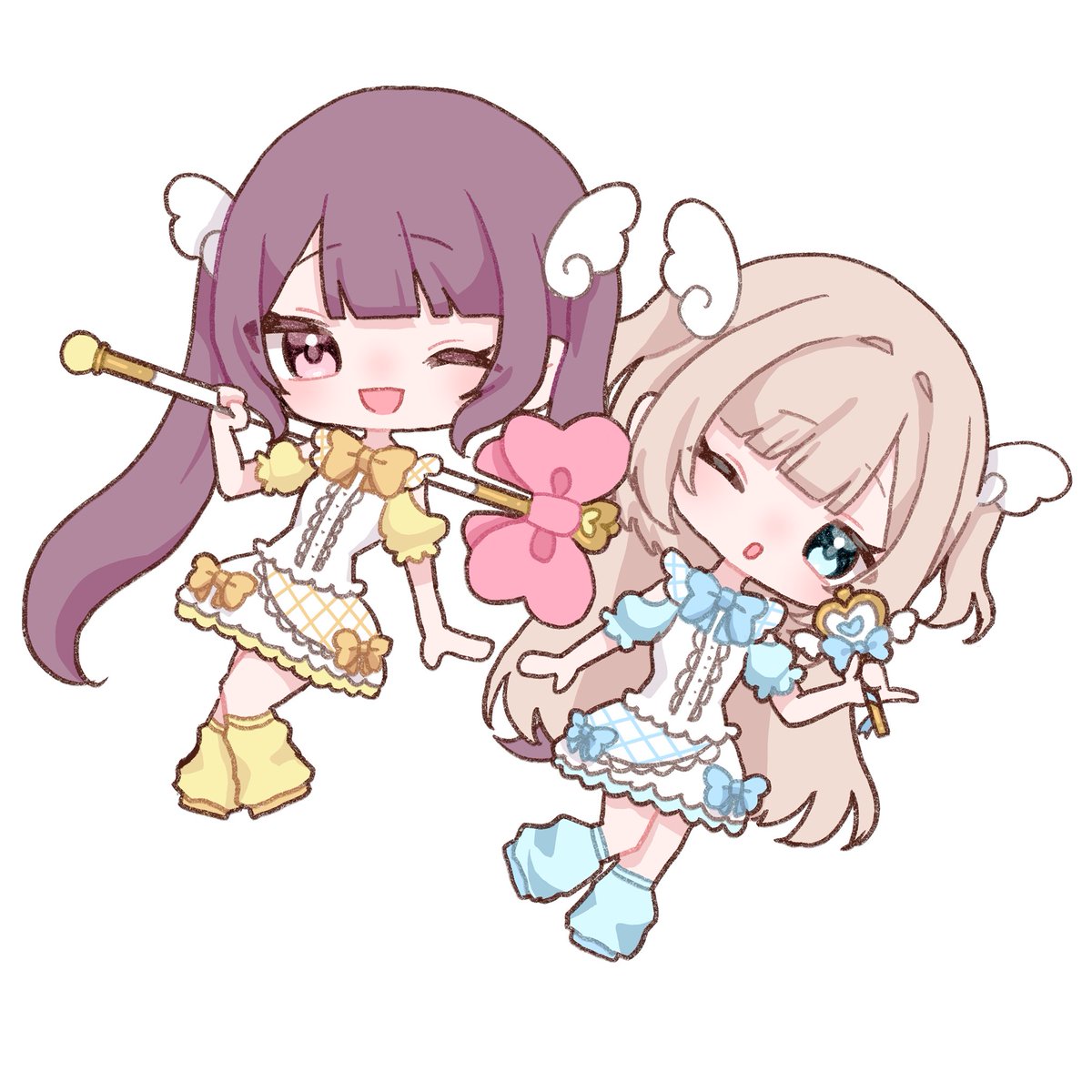 ka4_ir's tweet image. デフォルメたくさん描いたんだ〜〜🎶