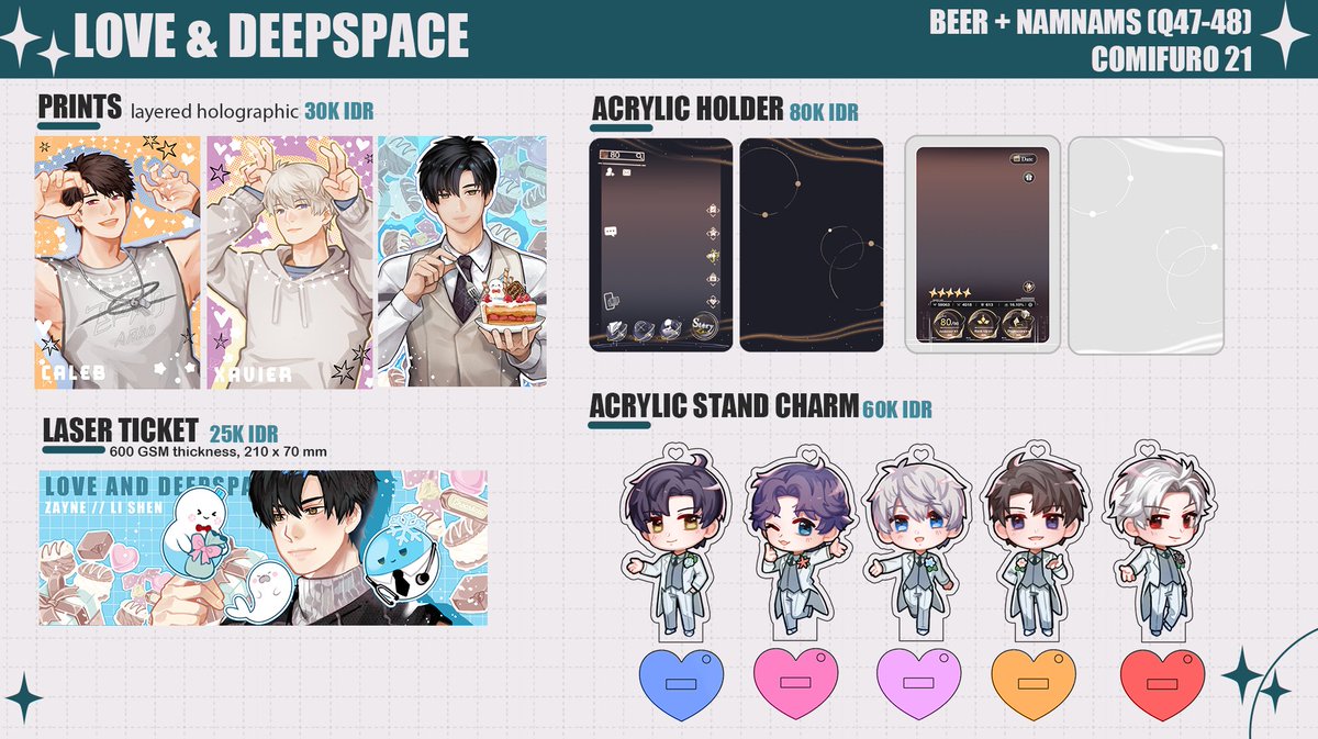BRWLVS's tweet image. [ RTs &amp;amp;💙 appreciated!]   
#comifuro21 catalogue with pricing bec im a dummy😂

no more POs, everything is OTS for both days (kinda)
Thank you! So excited to be in CF again 🥺

🔶Lots of LADs, ATSV, Mouthwashing
🔶Holostars, HSR, Arknights + Original

#cf21 #cf21catalogue 
(1/3)