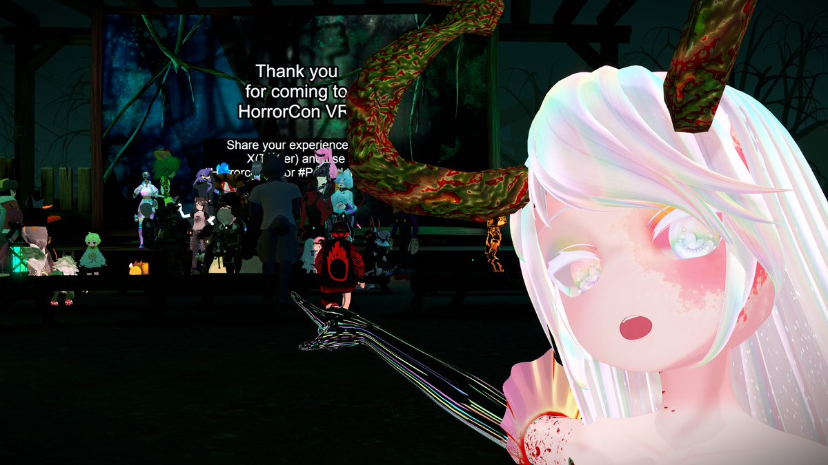 <a href="/PJKT_COM/">Projekt: Community</a> <a href="/jellekayen/">Kaerun 🐸📸</a> <a href="/parzvrc/">Parzeval</a> <a href="/FVrchat/">Forjadores Hispanos de Vrchat</a> <a href="/VrUranicthewolf/">UranicTheWolf_vr</a> <a href="/lapitu33/">Lapitu33 / Rafi77</a> <a href="/AstroAnomalyVR/">Astro Anomaly</a> <a href="/advancedcode/">Codeadvanced</a> <a href="/EmilHaugeyt/">emilhauge</a> <a href="/Yugenki_VRC/">Yugenki</a> <a href="/ElAlbaVRC/">El Alba -VRChat Community-</a> <a href="/SNBImprovVR/">Skits'n'Bits Improv</a> <a href="/Raujinn/">Raujinn</a> <a href="/EmmaTorch/">Emma Torch 🏳️‍⚧️</a> <a href="/GingerHitmanYT/">₲ł₦₲ɆⱤⱧł₮₥₳₦₮₮V</a> <a href="/YukiMitsukuri/">Yuki Mitsukuri</a> <a href="/zbakes1/">zbakes 🪐</a> <a href="/Syrus_Gates/">SyrusGates</a> <a href="/TechnoBlissVT/">Bliss</a> <a href="/Slime_220/">エミスライム28</a> <a href="/_MrEnder/">Mr Ender ➡️MomoCon 2026</a> <a href="/novedplayer/">NovedPlayer</a> <a href="/CraziumGames/">Crazium (Account Abandoned!)</a> <a href="/dmap_animations/">Death_Map💀🧭🇲🇽</a> <a href="/5xa/">Karet</a> <a href="/AlteredEvil/">Altered Evil 🦇 VR band🌙</a> <a href="/gopalmetro/">Gopal Metro</a> <a href="/aluu1465413393/">NlvarezVRC</a> <a href="/ProjectDeoxan/">Deoxan</a> <a href="/KitkatSingsMeow/">Kitkat 🍫🎤🐱 | VSinger</a> <a href="/master_gears98/">GearsMaster</a> <a href="/crane_vt/">鶴@vtuber【EN】</a> <a href="/Sugusugux1/">Sugu ^ ܸ⩌⩊⩌ ܸ^</a> <a href="/9Shadow4/">Prinz</a> <a href="/VRChat/">VRChat</a> <a href="/monomonet/">Mónica Rincón</a> <a href="/ErikaGozar/">Erika Gozar</a> <a href="/mono_monet/">mono monet💭🎨 『V4Mirai』</a> <a href="/VrFangs/">FANGS</a> <a href="/lionturtle21/">Lionturtle</a> <a href="/ShadowriverVR/">Shadowriver@VRC</a> <a href="/Ema_VRC/">Ema_エマ✨🐾🐇💖</a> <a href="/feathertoe_osu/">Feathertoe (toka) 🏳️‍⚧️</a> <a href="/KrakkaCafe/">Krakka 🐥☕️ EN Vtuber</a> <a href="/Dreissen_VRC/">Dreissen</a> <a href="/VRLeik/">Leik- 🍃</a> <a href="/Onosaka_koike3/">小野坂小池</a> <a href="/Quickhand413/">Quickhand (Moved to 🟦🦋)</a> <a href="/DownLyric/">DownLyric</a> <a href="/Onetwostep8/">Onetwostep (Commission closed)</a> It was fun to make the line of stickers :3
So many people asked questions (including me!)

#Horrorcon25 May be over, but that just means we're all gonna get bigger and better things next year in 2026! Every attendee &amp; exhibitor had a wonderful time. Thank you PJKT!

#VRChat