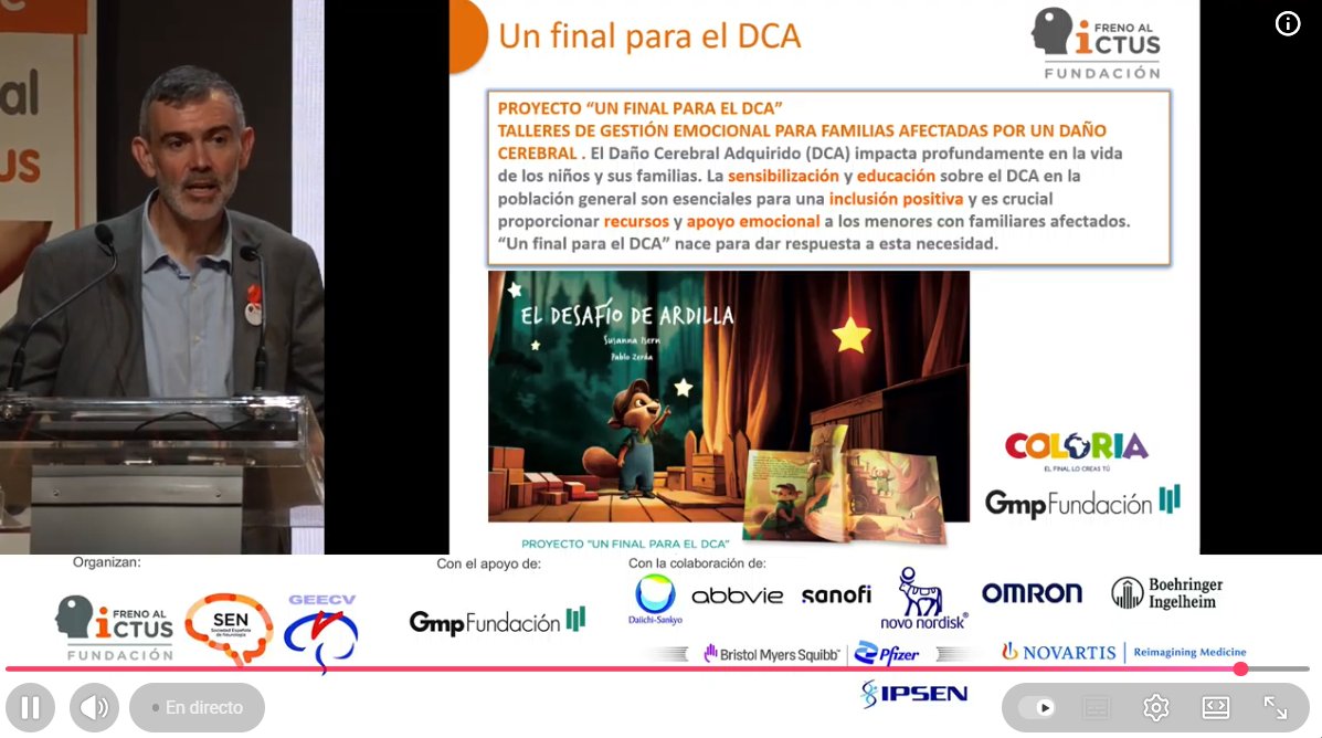 Julio Agredano explica el proyecto "Un final para el DCA" <a href="/PlataformaDCA/">Plataforma DCA</a> <a href="/coloria_ong/">Coloria ONG (Cuenta oficial)</a> 🧡

🧠“Encuentro Científico y Social sobre Ictus” en directo youtube.com/live/J5strrR7V… #DíaMundialDelIctus

<a href="/seneurologia/">SEN</a> <a href="/frenoalictus/">Fundación Freno al ICTUS</a> <a href="/FundacionGmp/">Fundación Gmp</a>
#FrenoalIctus #SaludCerebral #PrevenciónIctus