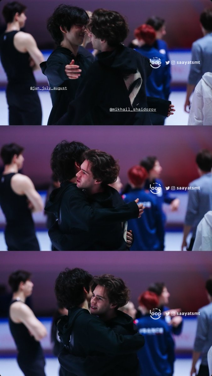 dailyshaidorov's tweet image. Misha with Junhwan Cha at the gala rehearsal of the 2025 Cup of China!
📸 saayatsmt