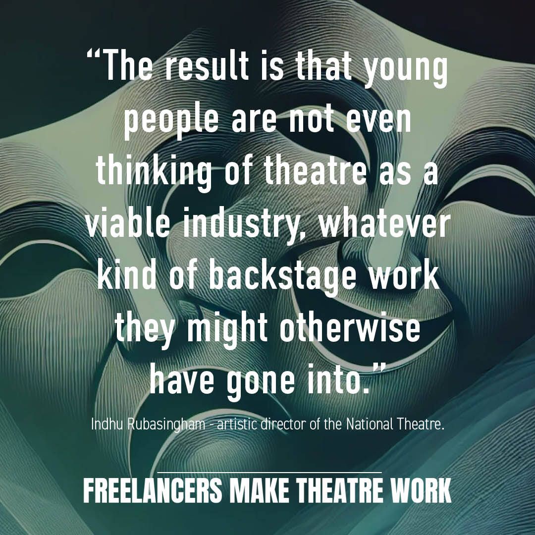 Drama is disappearing from schools, and the live arts feel it. Fewer young people can picture a stage career, and our backstage pipeline is shrinking. Protect drama and creative tech in classrooms to keep theatres working.

#DramaInSchools #TheatreSkills #LiveArts #Freelancers