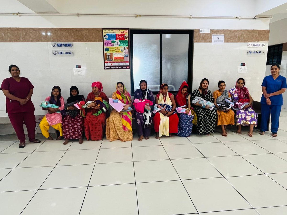 dsbccAmc's tweet image. વસ્ત્રાલ CHC | AMC આરોગ્ય વિભાગ
છેલ્લા 24 કલાક (રવિવાર)માં 10 નોર્મલ ડિલિવરી સફળતાપૂર્વક સંપન્ન.7 PPIUCD ઇન્સર્ટ — પ્રસૂતિપશ્ચાત કુટુંબ નિયોજન માટે સક્રિય સેવા👩⚕️ માતા અને નવજાતના આરોગ્ય માટે સતત પ્રતિબદ્ધતા.
#AMCHealth #SafeDelivery #MaternalHealth #FamilyPlanning #VastralCHC