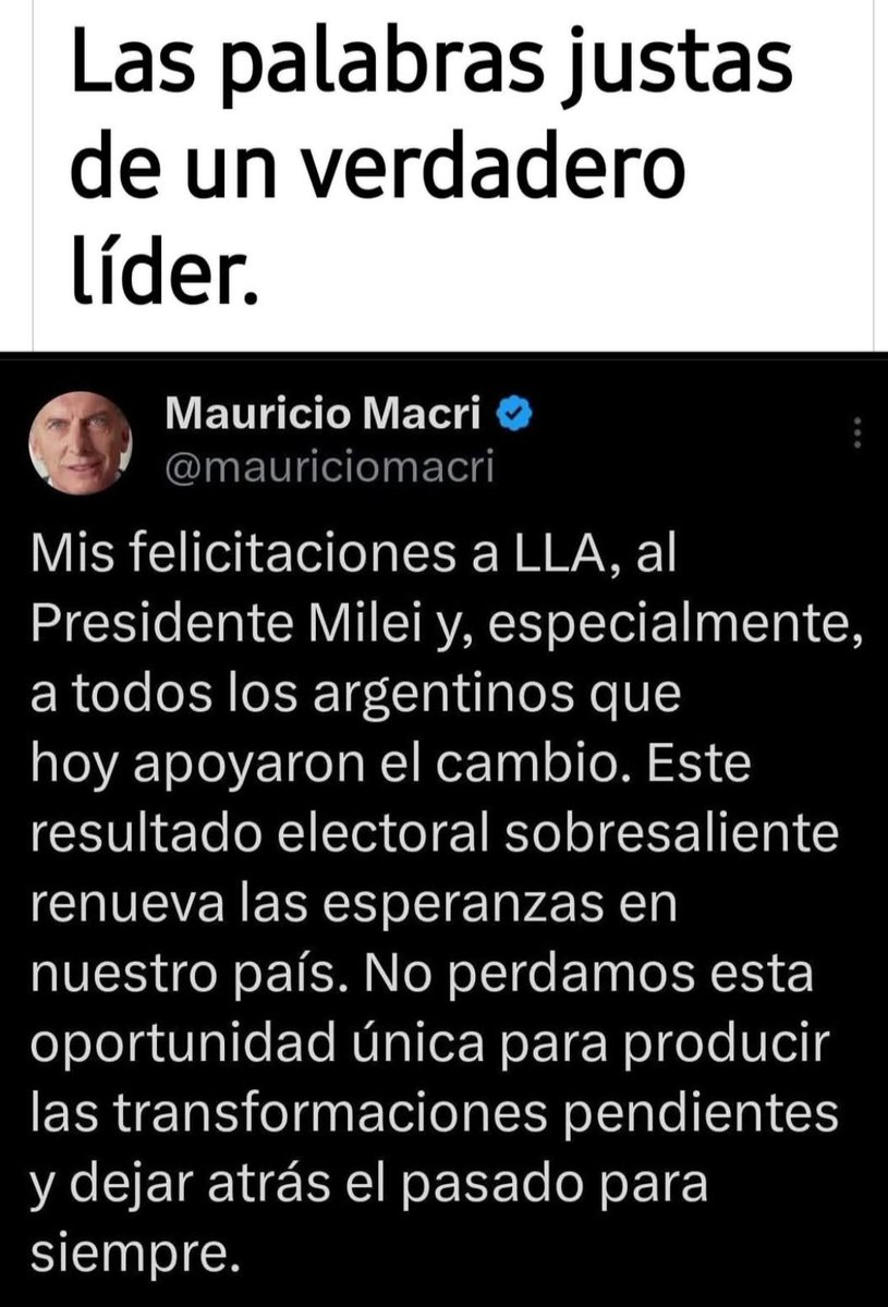 MÍ ÚNICO PRESIDENTE 
MÍ ÚNICO LÍDER <a href="/mauriciomacri/">Mauricio Macri</a>