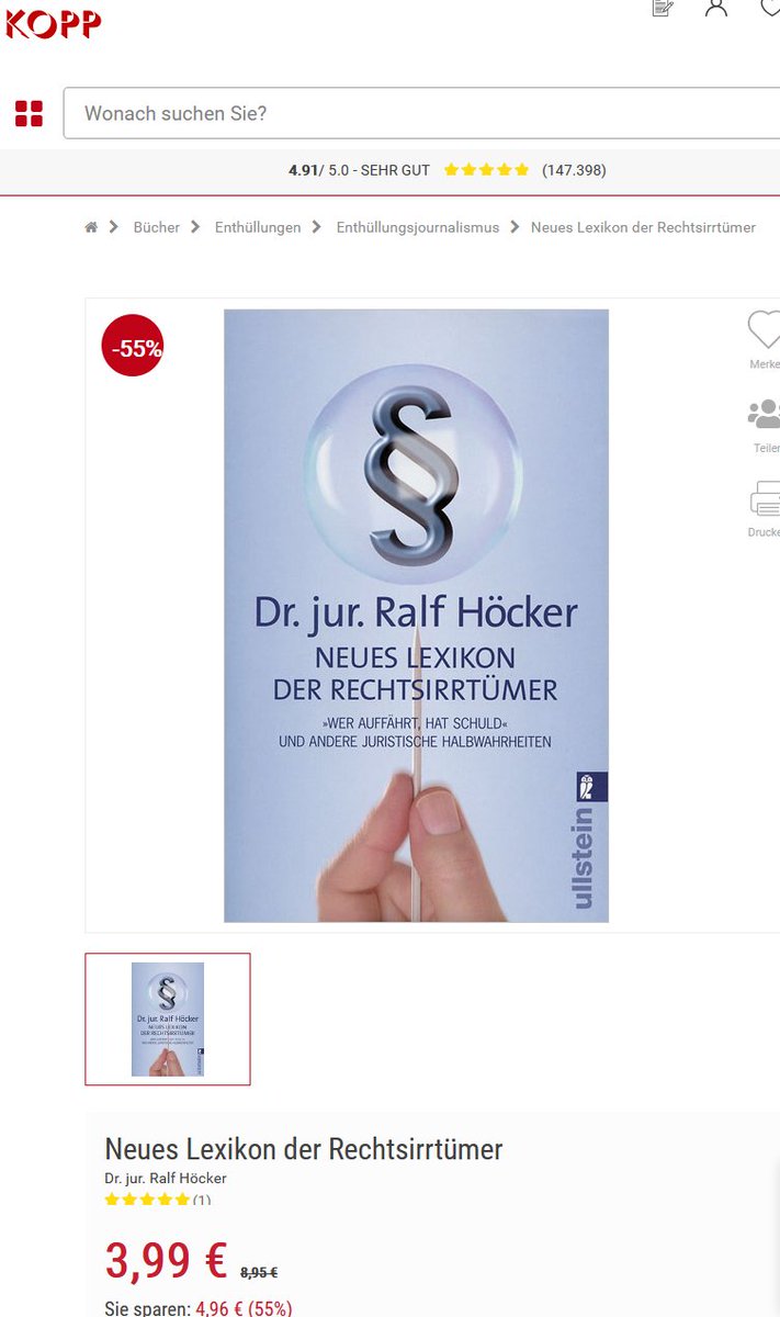 HSB_Forum's tweet image. In der JF. #passt

Auch passend: &quot;Neues Lexikon der Rechtsirrtümer&quot; - im Abverkauf bei #Kopp.🥳
