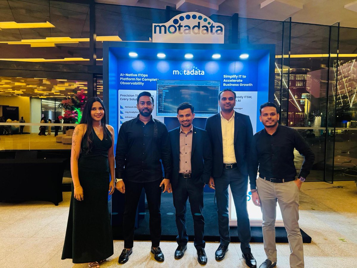 MotadataSystems's tweet image. A great experience at SAT Forum 2025, Colombo! Our session, “Discover the Future of Intelligent IT Operations,” explored how AI, automation, and observability are reshaping IT operations.

#motadata #futureofit #aiopsinnovation