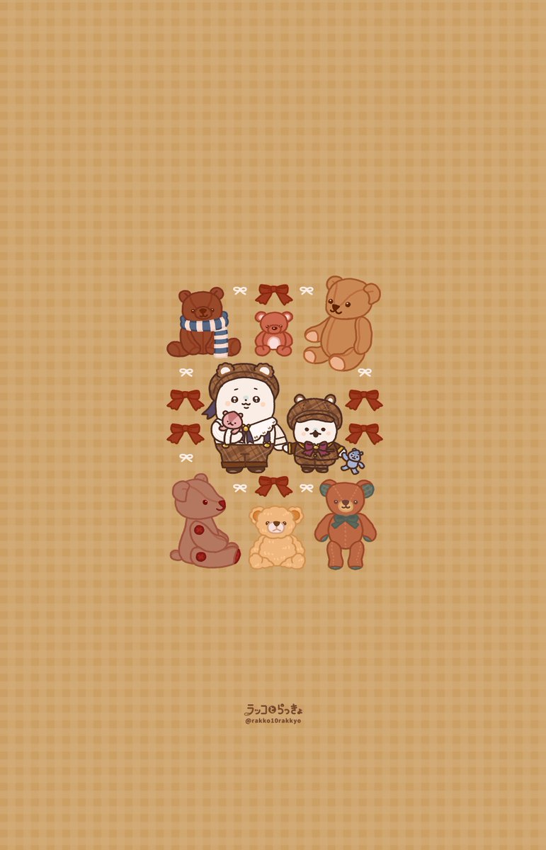 11月のカレンダー
秋色チェックとテディベア🧸🎀

個人利用の範囲でご使用ください🦦🧄
#テディベアの日 #壁紙配布 #カレンダー配布
#ゆるいイラスト #illustration #ラッコとらっきょ