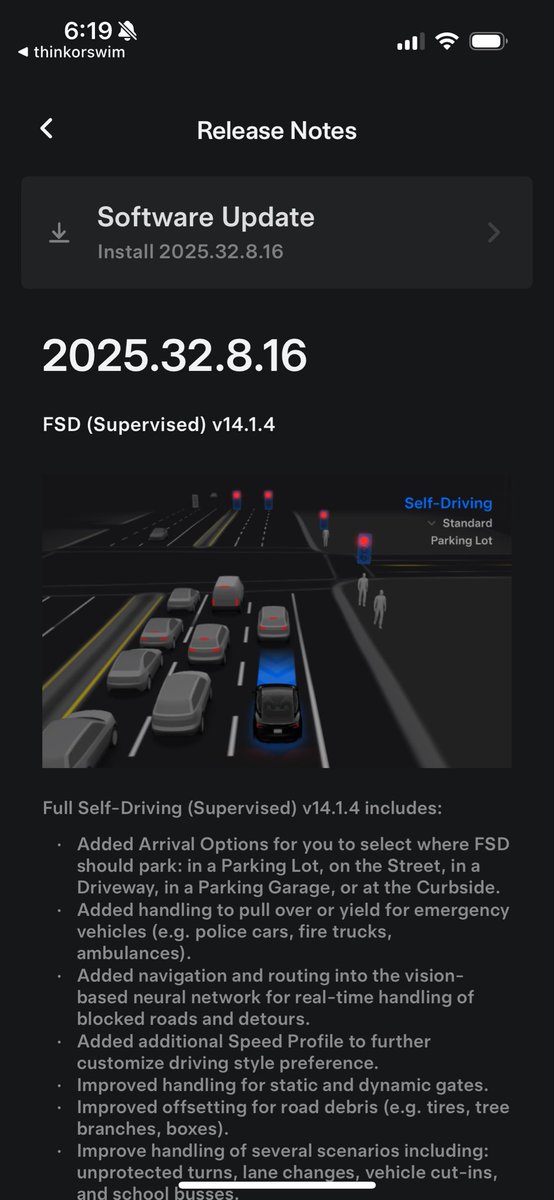 Model Y lr year 2024, got FSD v14.1.4 update overnight!   

$TSLA