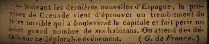 27 October 1806 12:40 UT
Mw5.2-5.3 #earthquake struck Pinos Puente, province of Granada, Andalucia, southern Spain, causing destruction and killing 13 people. A M6 EQ hit near in 1431.
emidius.eu/AHEAD/event/18…
ign.es/web/ign/portal…
chroniclingamerica.loc.gov
plair.univ-rouen.fr/plair/jdr/