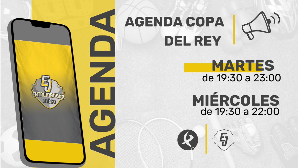 🚨¡NOS VAMOS DE COPA!

➡️Martes 28
⚽️ <a href="/deporguada/">C.D. Guadalajara 🟣⚪️</a> - <a href="/CPCacerenoSAD/">CP Cacereño 🟢🐉</a> 
🎙️ <a href="/jboned/">Javier Boned</a> 

⚽️ <a href="/CDExt1924/">CD EXTREMADURA</a> - <a href="/UDLP_Oficial/">UD Las Palmas</a> 
🎙️ <a href="/EncicloParra/">Gonzalo Parra</a> y <a href="/JARuiz_1983/">Jose Antonio Ruiz</a> 

➡️Miércoles 29
⚽️ <a href="/CDANavalcarnero/">CDA Navalcarnero</a> - <a href="/Merida_AD/">A.D. Mérida</a> 
🎙️ <a href="/AntonioRoLo_/">Antonio Rodríguez</a> 

⚽️ <a href="/cdazuaga/">CD Azuaga</a> - <a href="/CDLeganes/">C.D. Leganés</a> 
🎙️ <a href="/GabriMancera/">Gabriel Mancera</a> y <a href="/MarcosAndujar/">Marcos Andújar</a>