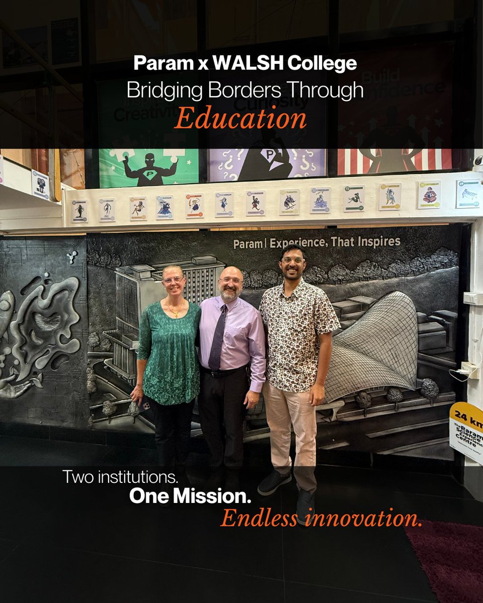 paraminnovation's tweet image. From India to Michigan 🌏
Param Foundation × @walshcollege  join hands to drive global learning and innovation through knowledge exchange and academic collaboration.
One mission. Endless innovation.
#ParamFoundation #Education #Collaboration #GlobalLearning