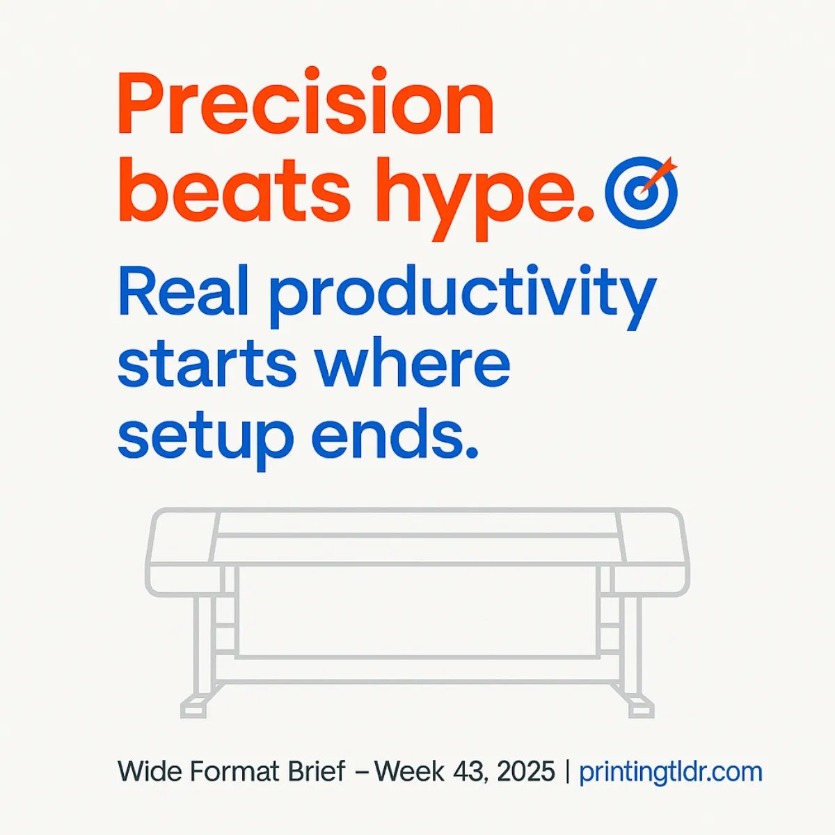 printingtldr's tweet image. From smarter solvent to pinpoint UV — this week’s Wide Format Brief cuts through the noise and spotlights what matters post-PRINTING United.

#WideFormatPrinting #Epson #Mutoh #Mimaki #Vanguard #PrintingUnited