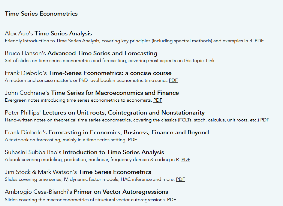 KwekuOA's tweet image. Everything you wanted to know about econometrics but were afraid to ask.

Don&apos;t miss out on this compilation of free econometrics notes: