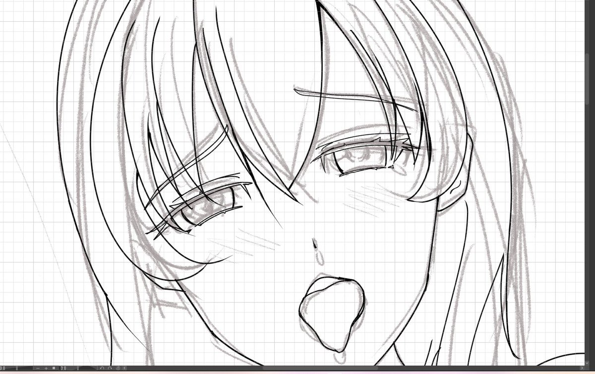 今書いているイラストです 