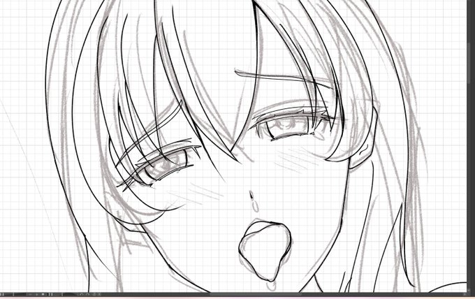 今書いているイラストです 