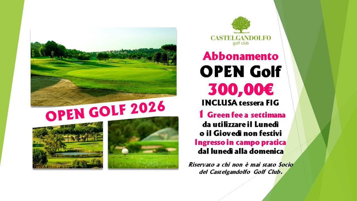 Castelgolf's tweet image. Tante promozioni ti aspettano! 
Noi vogliamo farvi divertire ⛳️🏌🏻‍♂️ cosa aspettare ? Venite a trovarci e scegli il miglior modo di condividere questa passione 🔝🤩