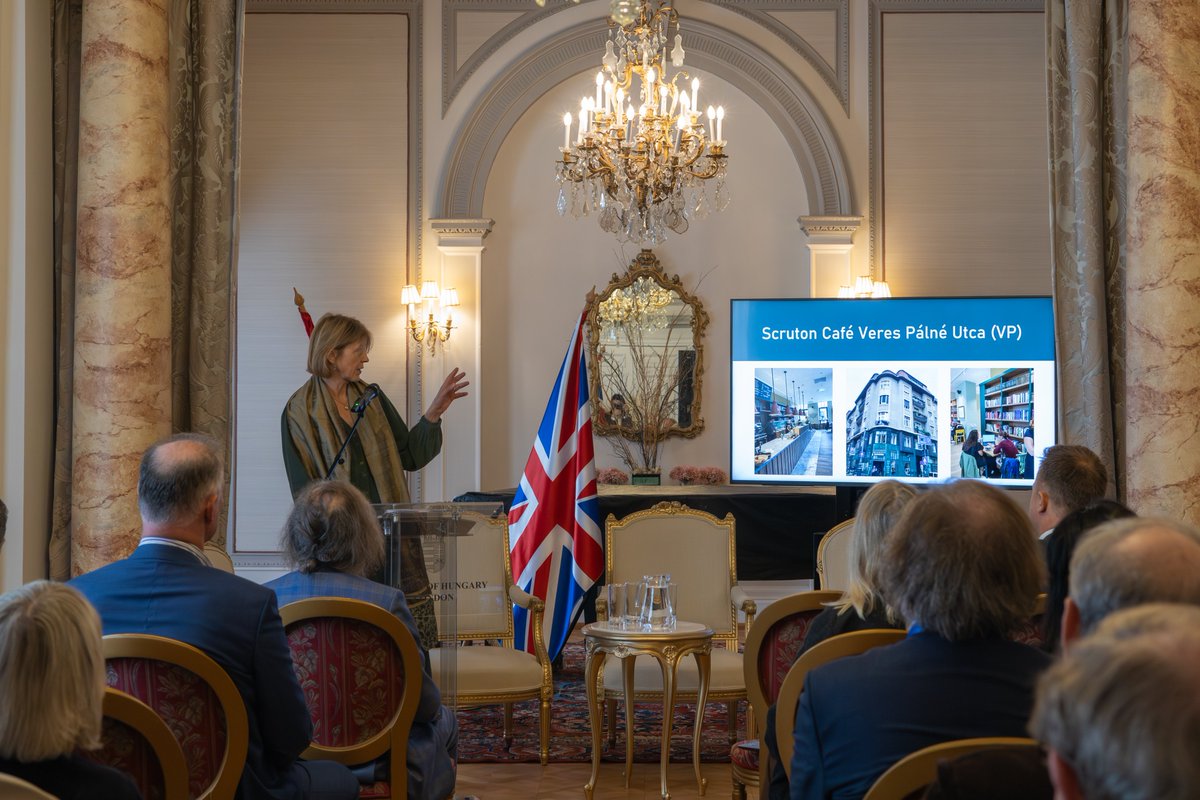 scrutonbudapest's tweet photo. Five years have passed since the death of our namesake, Sir Roger Scruton — yet his ideas remain as relevant as ever. How so? This was the question at the heart of our Roger Scruton Symposium, held on 21 October at the Embassy of Hungary in London🏛️ https://t.co/bkjB0uNmTs