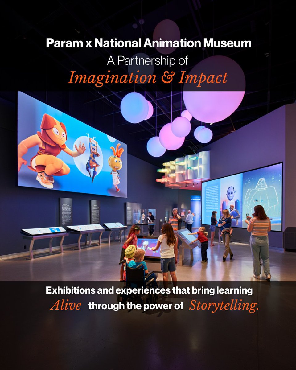paraminnovation's tweet image. Param Foundation × National Animation Museum are co-creating storytelling-based exhibits and experiences that turn visual culture into powerful education.
#ParamFoundation #Storytelling #InnovationInEducation #CollaborationForImpact