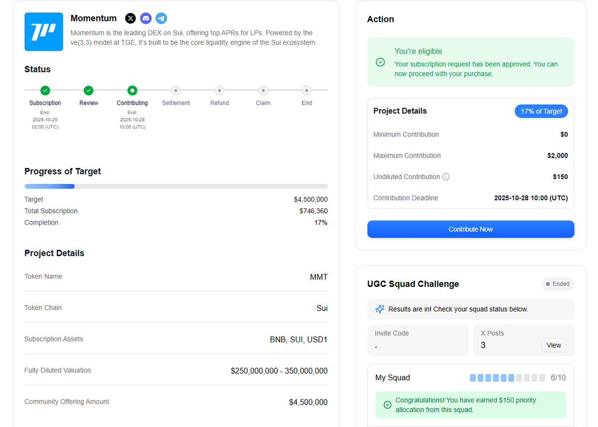 Danishyt2255's tweet photo. 🫡Won $150 priority Allocation.

Check urs: https://t.co/Z1lPuTJOKB

Wait for next updates! https://t.co/FdieENLyl7