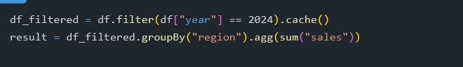 databricksdaily's tweet image. If you reuse a filtered or joined DataFrame multiple times, don’t recompute it. Cache it once and reuse it.
Prevents multiple scans on the same data = faster pipelines
#Databricks #Spark #DataEngineering #Performance