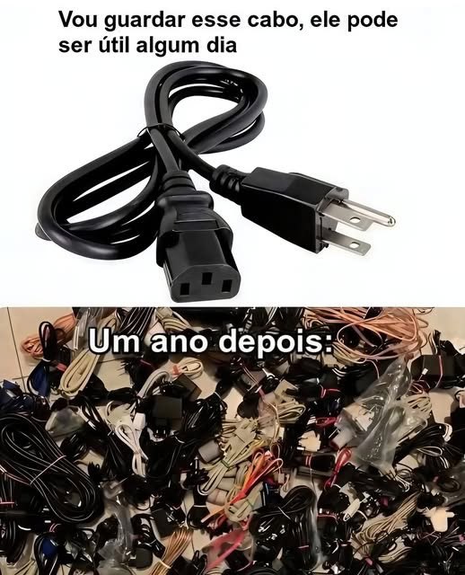 ZanfaVive's tweet image. Quem não tem uma caixa/gaveta de cabos é apenas um menino