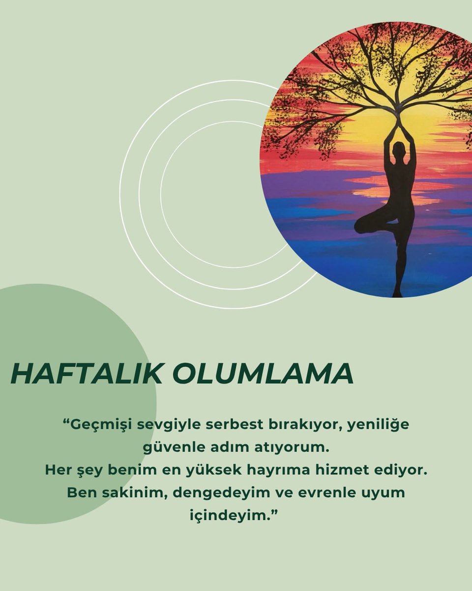 zybellsncr's tweet photo. 27 Ekim
Bu hafta bize teslimiyetin ve dengeye dönüşün mesajını fısıldıyor.
Artık geçmişin yüklerini bırakma, kalbini yeni olana açma vakti.
Her nefesinle, eski enerjileri serbest bırak.
Her nefes verişinde, “bırakıyorum” de.
Her nefes alışında, “yenileniyorum” niyetini hisset. https://t.co/IRFw7oarzO