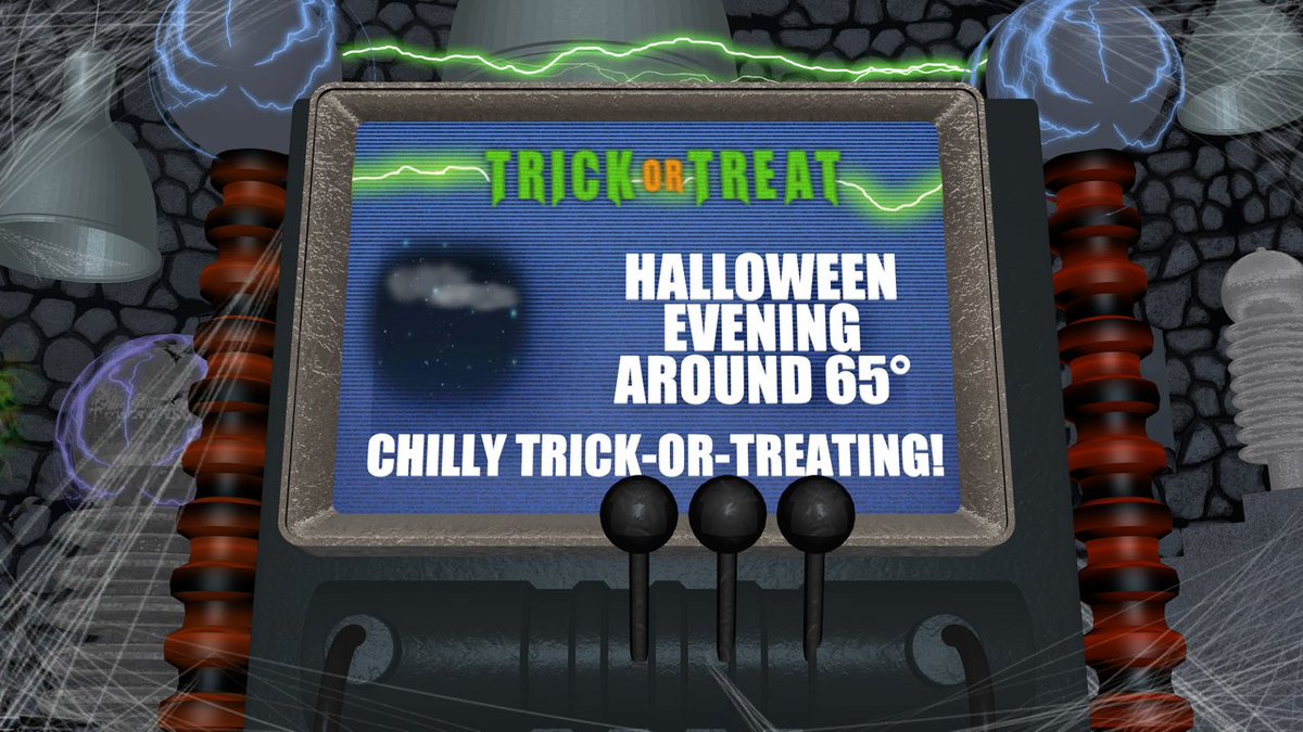No tricks in this forecast — just treats! 🍬
Mid-60s &amp; dry for Halloween night. 👻
So… what are you dressing up as? 🎃