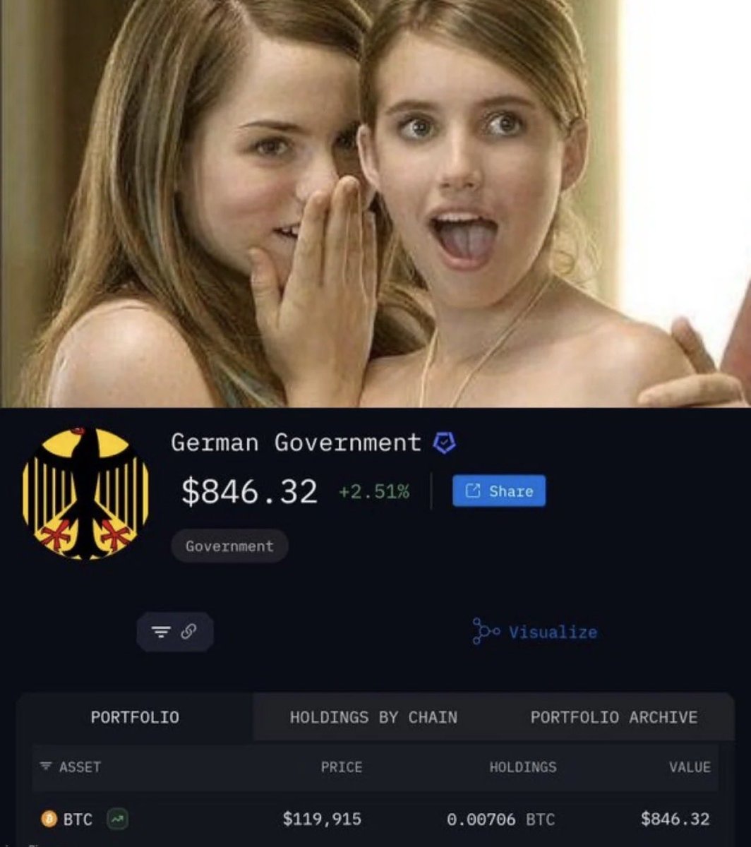 “He told me that he owns more #Bitcoin than Germany.”