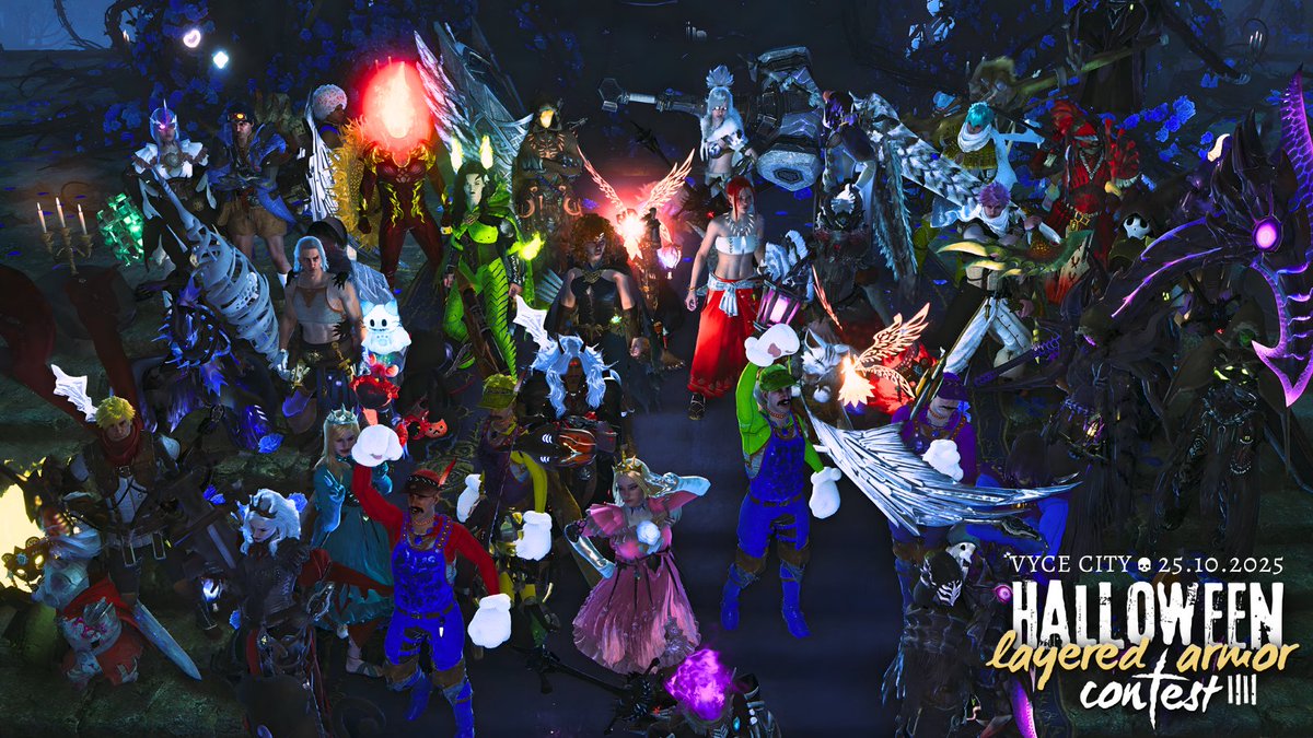 Halloween event for our #MonsterHunter community!
The lobby basically became a cosplay convention. 
I had such a blast!!!🎃