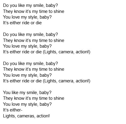 TU4QT4IA's tweet photo. 'LIGHTS, CAMERAS, ACTION!' ๐ธ
An upbeat song that celebrates authenticity, messiness and embracing oneself. You know it's your time to shine. โจ
#lyric #lyrics #poetry #originalsong #originallyrics #rap #rock #poprock #poppunk #punk #sassy #empowering #originality #boastful https://t.co/nQ7MX8wehG