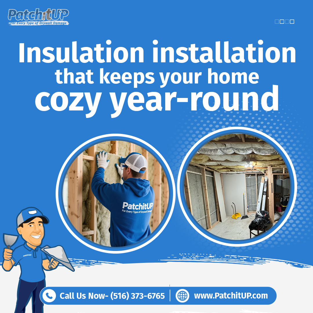 PatchitupTeam's tweet image. Keep your home cozy year-round with expert insulation installation from PatchitUP! Stay warm in winter, cool in summer, and save on energy bills. Upgrade your comfort and efficiency today!

Visit: patchitup.com/locations/nass…

#PatchitUP #InsulationInstallation