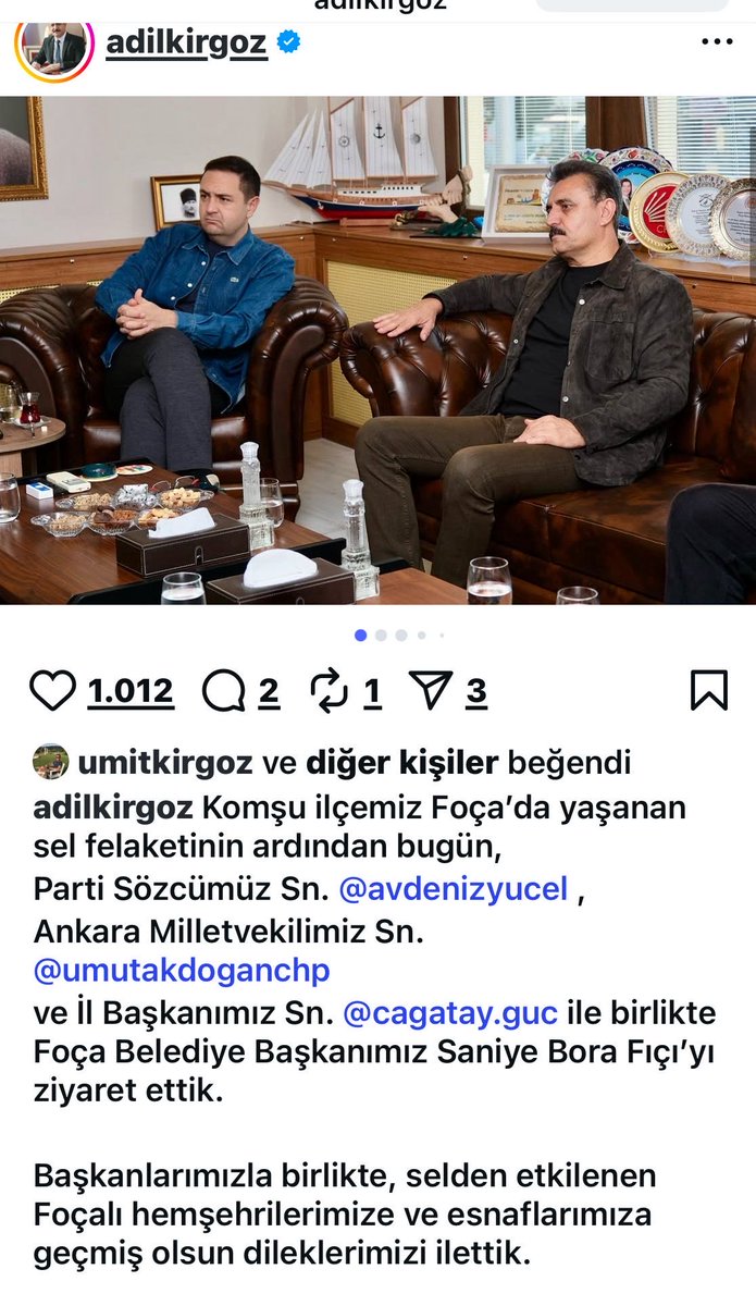 28 Ağustos’ta Dikili İsmetpaşa’da, dere yatağı yanındaki tarım alanları <a href="/adilkirgoz/">ADİL KIRGÖZ</a>’un imzasıyla 158 No’lu parselasyon planıyla imara açıldı.

2 ay sonra Dikili’nin yanıbaşındaki Foça’da dere taştı, 1 kişi hayatını kaybetti 🤷‍♂️ 

Felaketin nedeni doğa değil; aynı hatayı bile bile