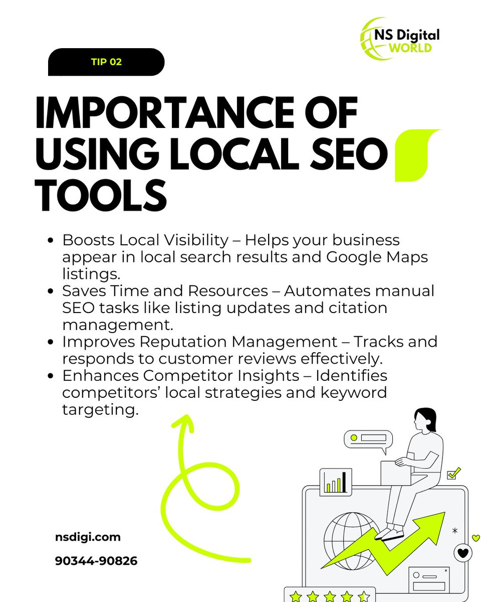 NsRanaDigitalW1's tweet image. Boost your business visibility with the right Local Search Engine Optimization Tools! 🚀
 Stay ahead of the competition.
💼 Optimize locally. Rank globally.
#LocalSEO #SEOTools #LocalSearchOptimization #DigitalMarketing #GoogleBusinessProfile #LocalSEOExperts #OnlineVisibility