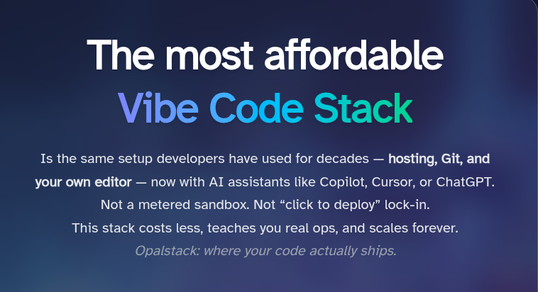 opalstack's tweet image. 