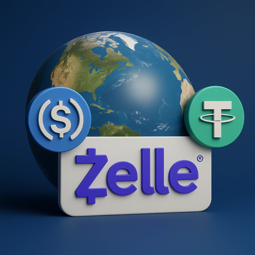 Zelle just announced support for stablecoin payments. 
The move toward on-chain finance is already happening.

What are you waiting for?
Tag a merchant who should start accepting crypto 👇

#CBPAY 
#coinbarpay
#Web3Payments #Stablecoins #CryptoAdoption