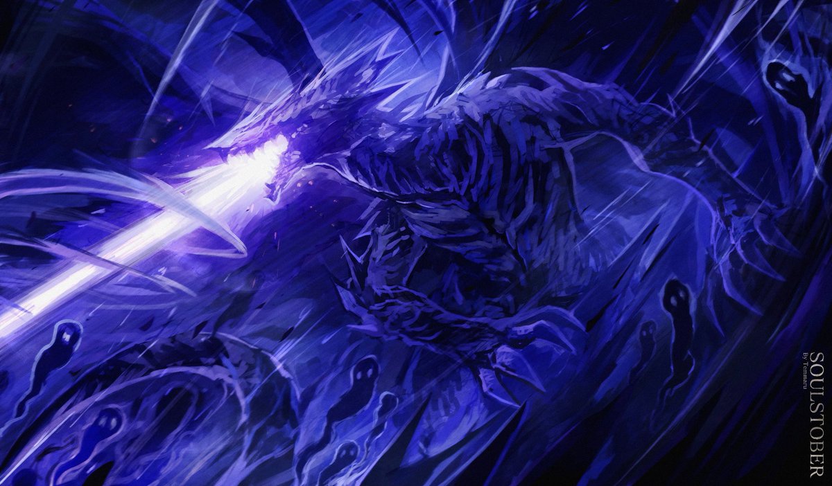 Temmaru1's tweet image. Day 27 DARKEATER MIDIR ✨
#Soulstober #DarkSouls #DarkSouls3